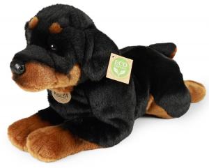 Rottweiler (liggande) från Rappa Toys säljs på Nalleriet.se