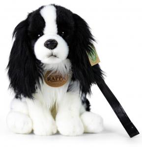 Cavalier King Charles Spaniel svart/vit (sittande) från Rappa Toys säljs på Nalleriet.se