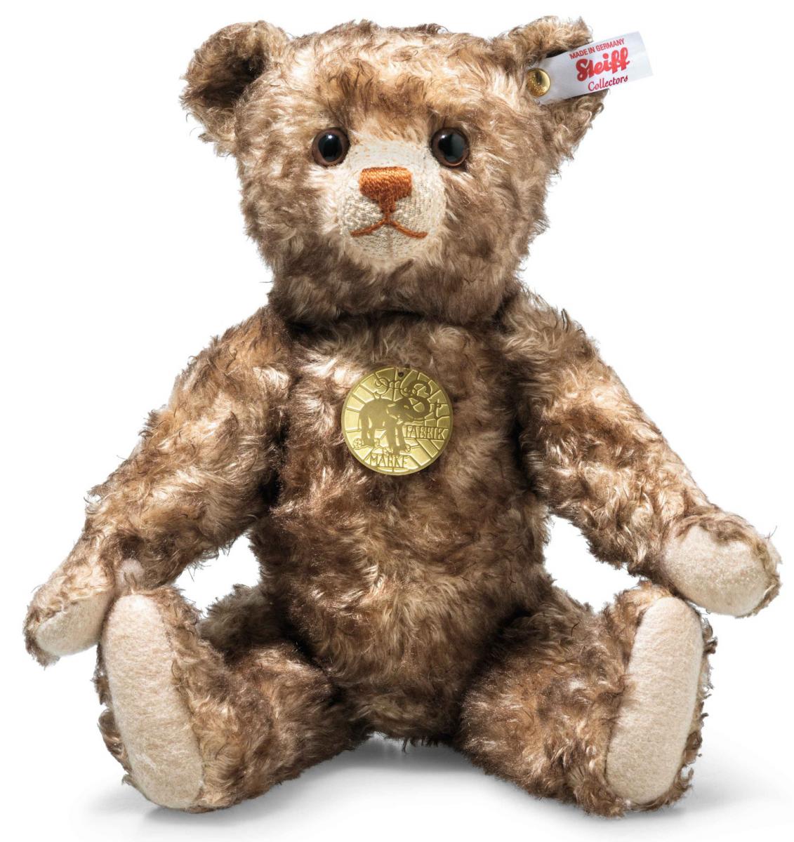 Teddybjrn 1926 Brunsprcklig, 30cm, Steiff sljs p Nalleriet.se