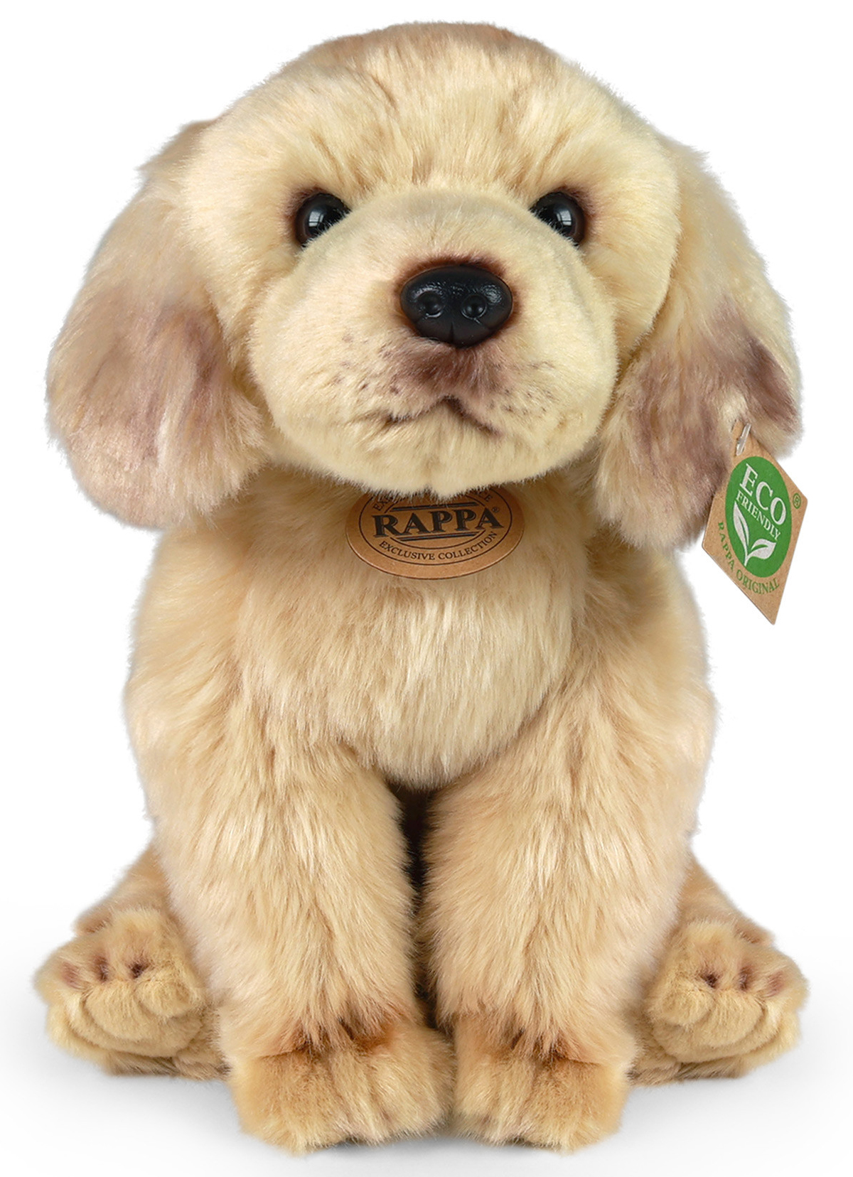 Labrador, gul (sittande) frn Rappa Toys sljs p Nalleriet.se